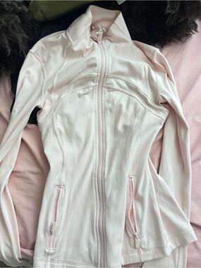 Strawberry pink lululemon define jacket.